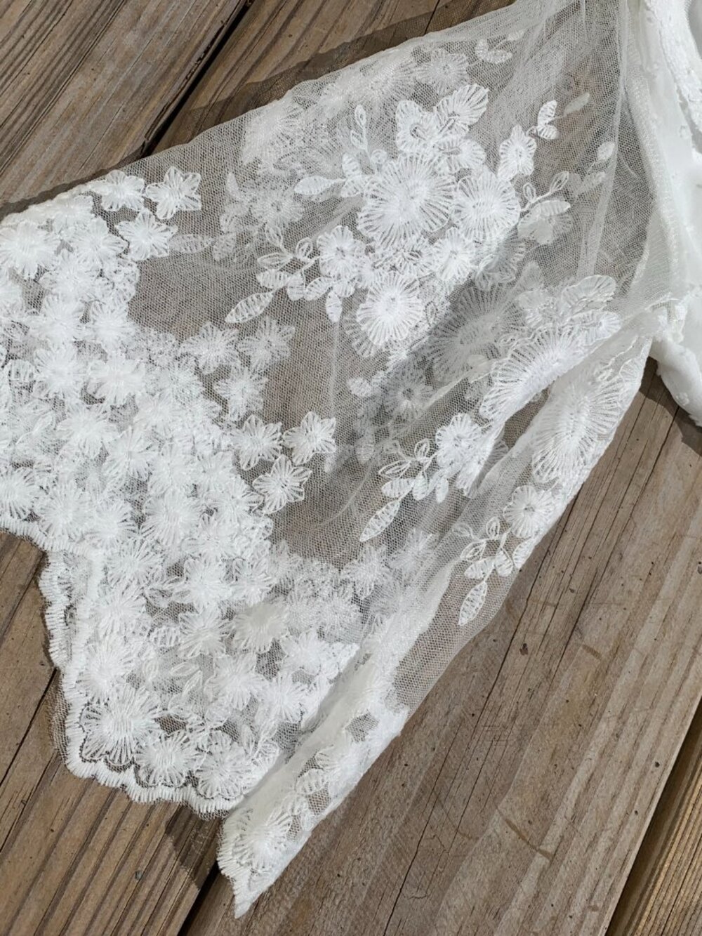 Vintage Boho Lace Wedding Dress Womens Small - Picture 5 of 16